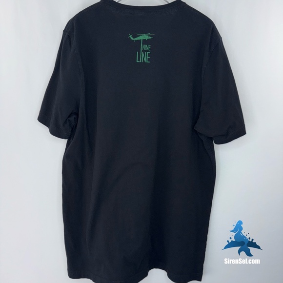 1177 Nine Line Graphic Tee – Jolly Green / “That Others May Live” – XL - Black - Picture 5 of 6